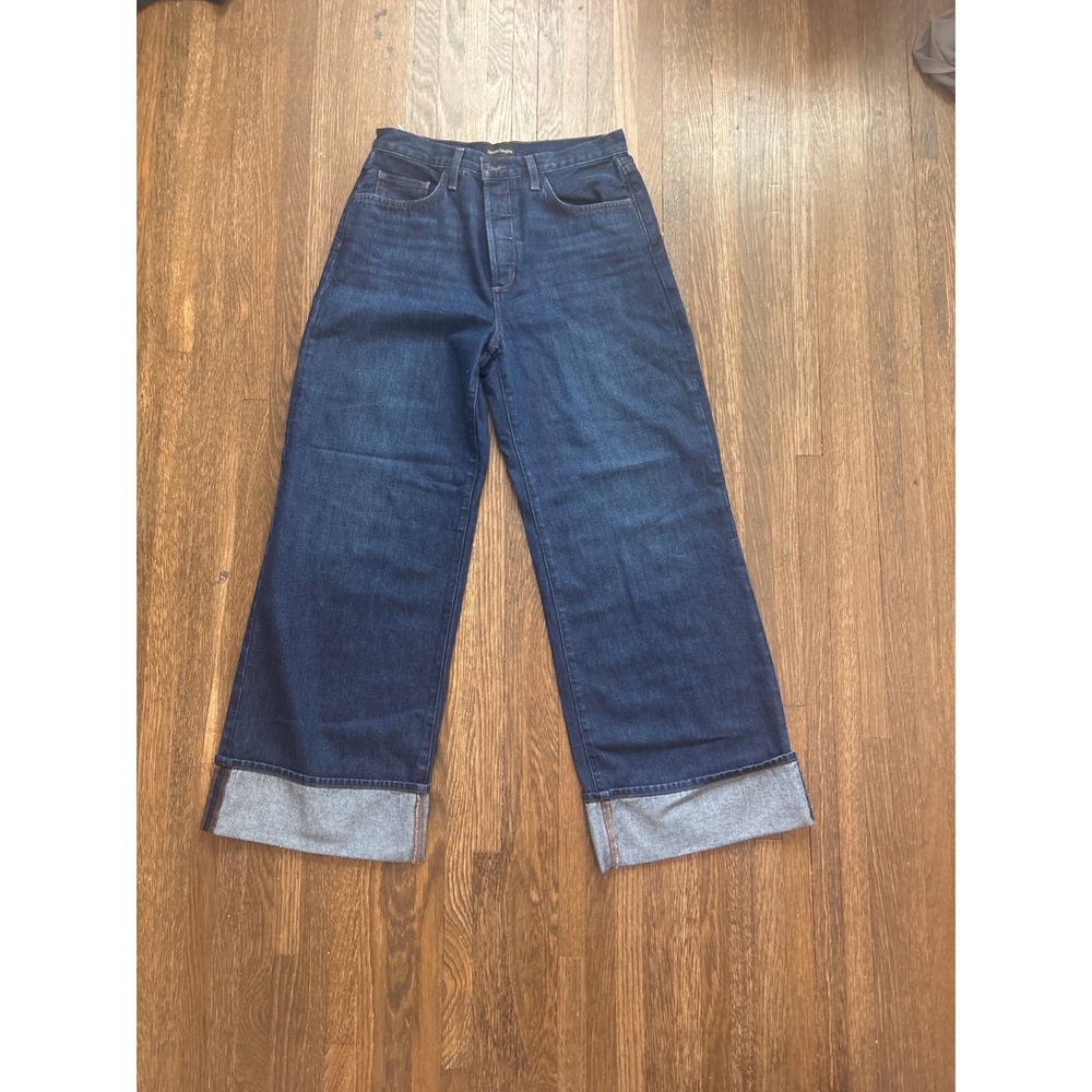 Favorite Daughter Masha Shortie Super High Rise Petite Wide Leg Jeans Belmont